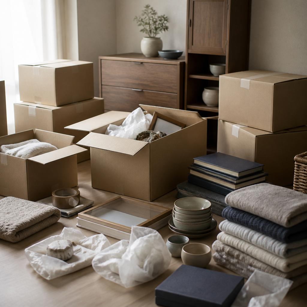 残されたお荷物、一つひとつ丁寧に整理いたします。