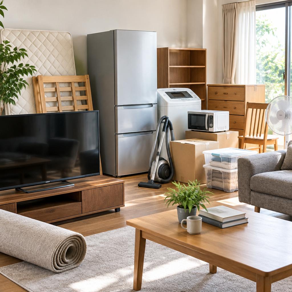 重たい家具も大型家電も、運び出しまでおまかせ。