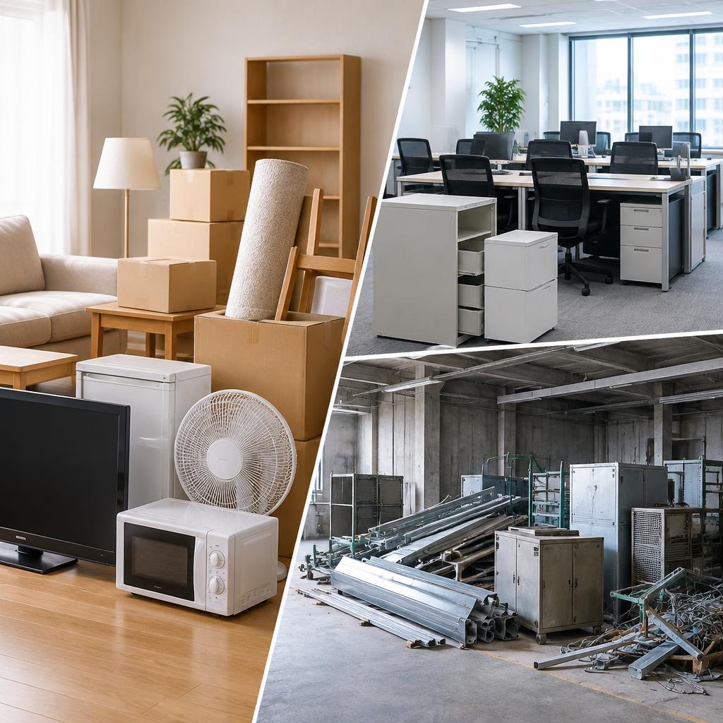 ご家庭の引越しから企業移転まで、片付けのお困りごとに対応