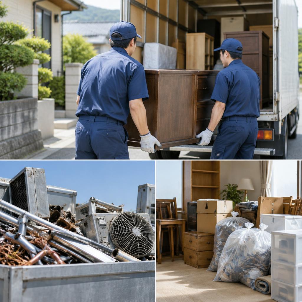 離れて暮らすご家族に代わって、整理・撤去をお手伝いします。金属の買取から不用品回収まで、神奈川全域へ訪問対応。